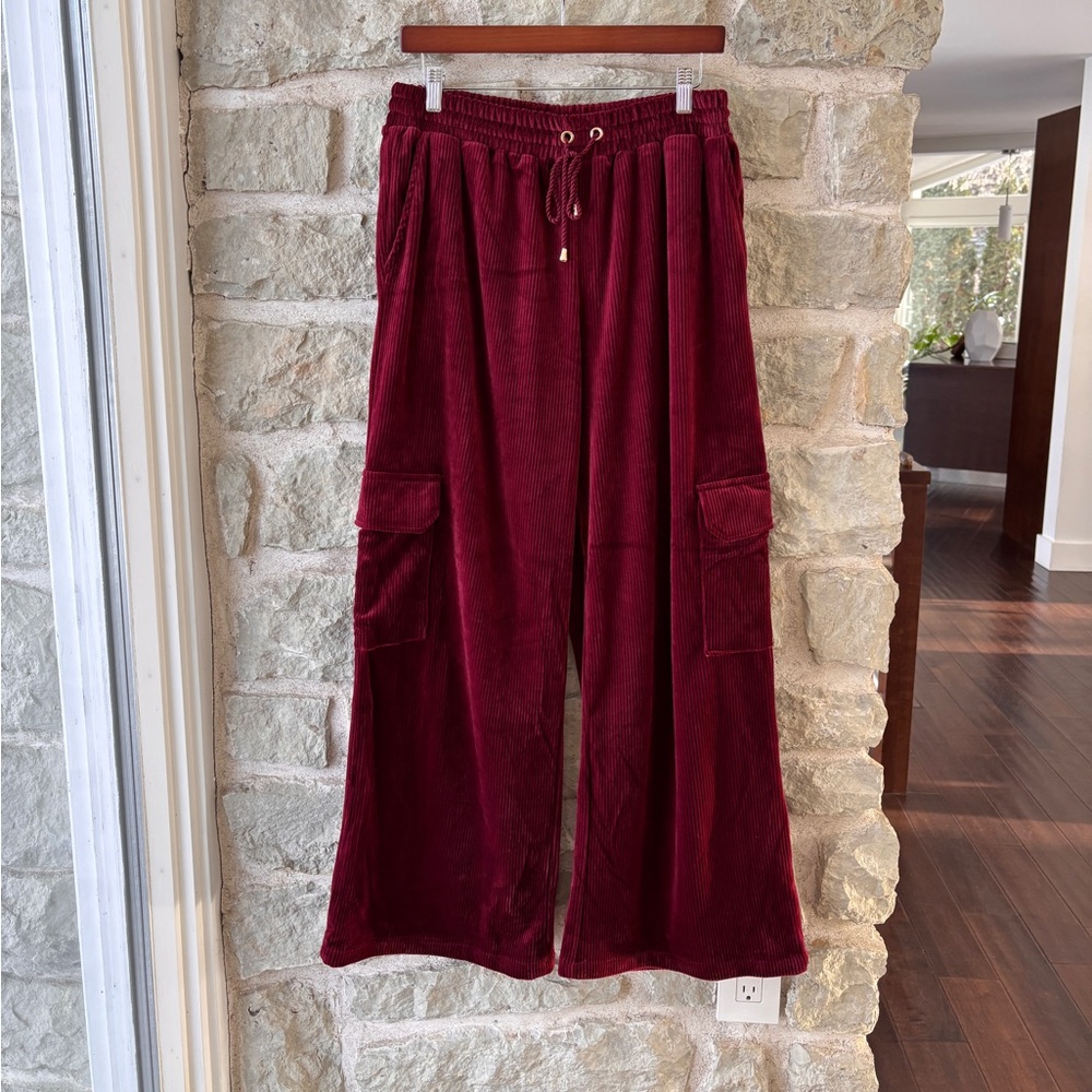 M Wide Leg Cargo Pants Corduroy